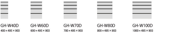 GHシリーズ【下台 4段引出し】